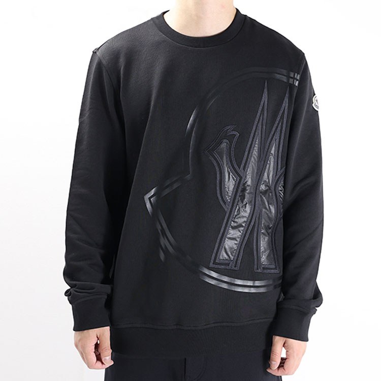 Moncler SS22 Crewneck Sweatshirt Black