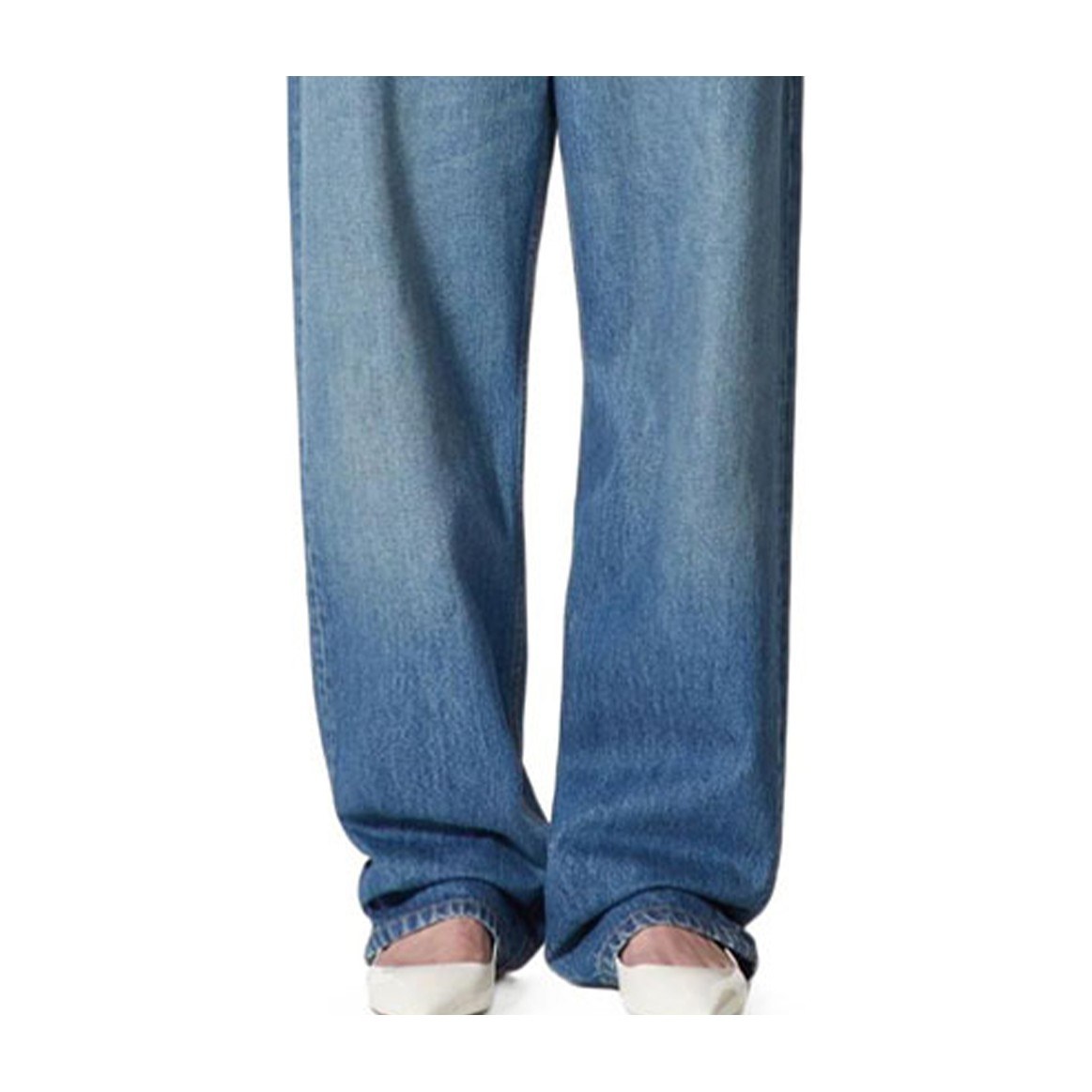 Valentino FW22 Washed Straight Jeans Blue