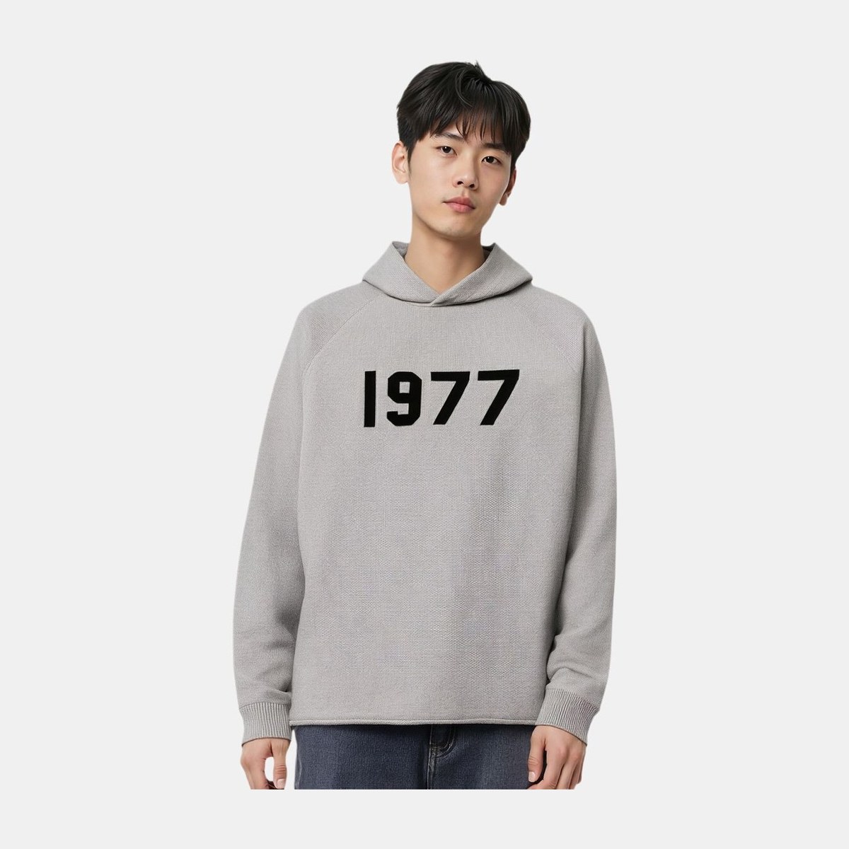 Fear of God Essentials 1977 Knit Hoodie Dark Oatmeal