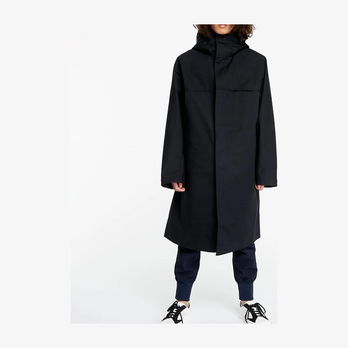 Y-3 Hooded Coat Black