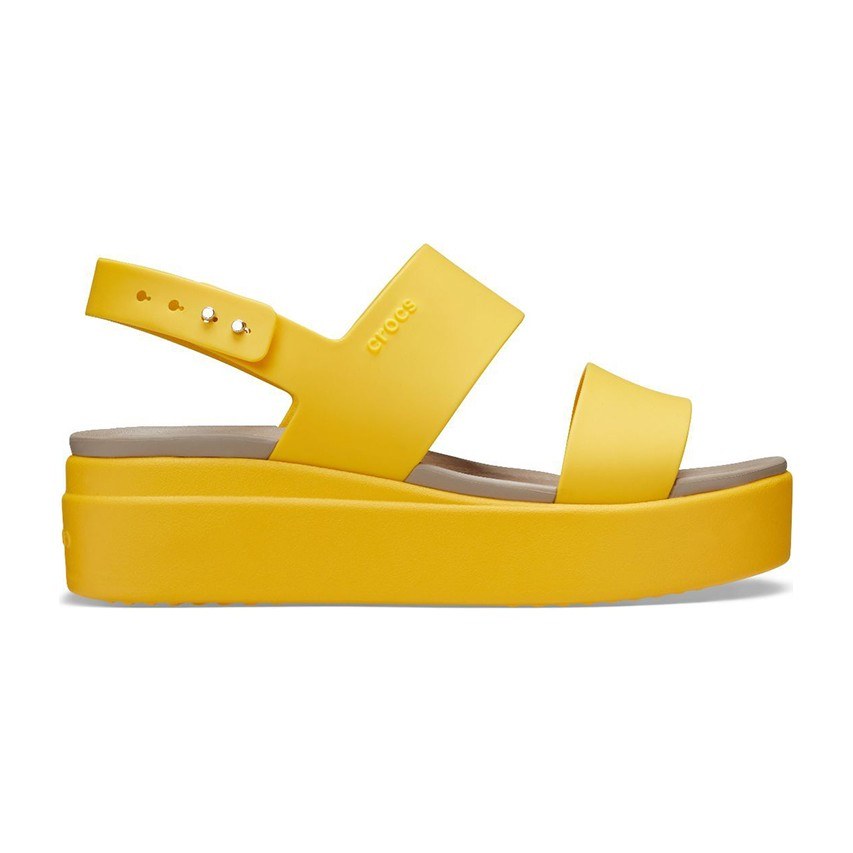 Crocs Brooklyn Platform Sandals Yellow
