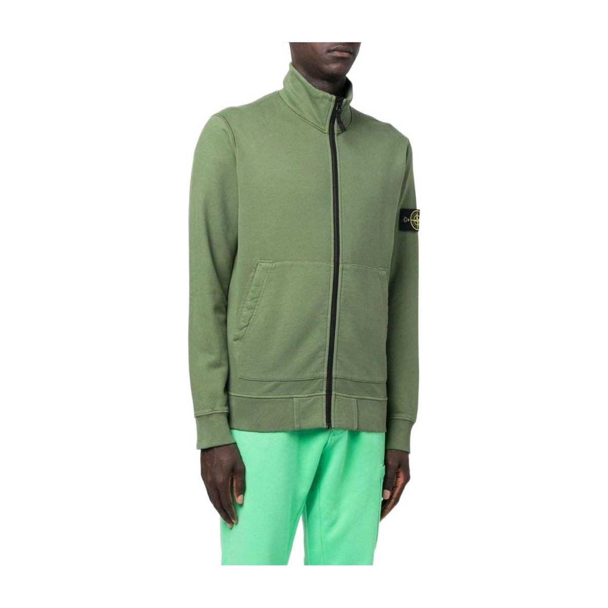 Stone Island FW22 Green High Neck Sweatshirt