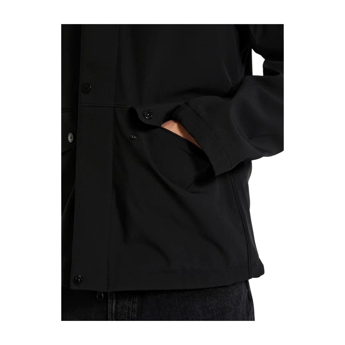 Stone Island Soft Shell Jacket Black