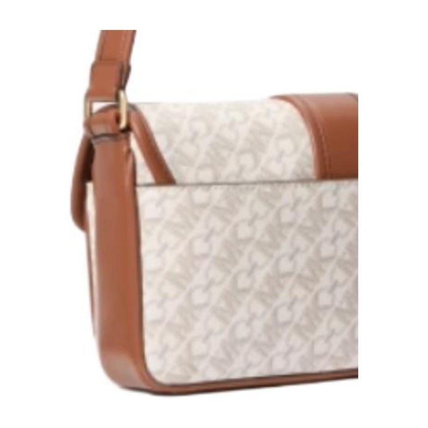 Michael Kors Colby Vanilla White Acorn Brown
