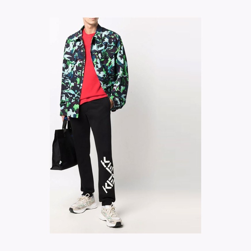 KENZO Logo Slim Sweatpants Black