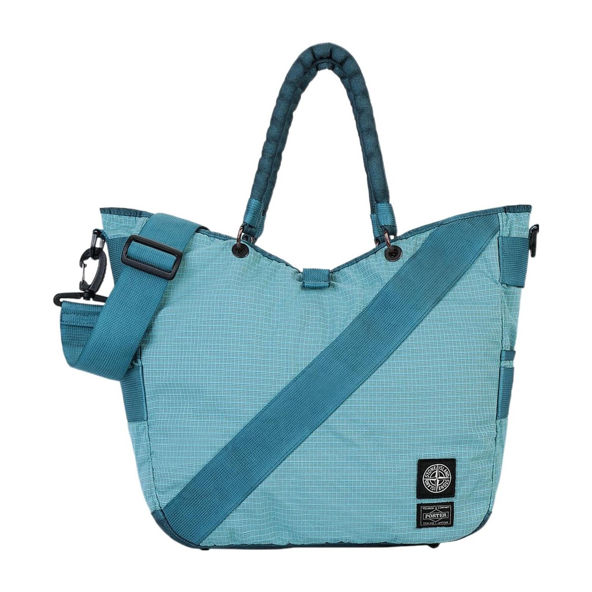 Stone Island Crossbody Tote Blue
