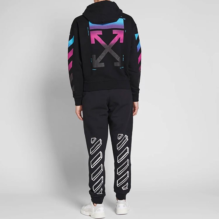 OFF-WHITE AW18 Gradient Hoodie Black