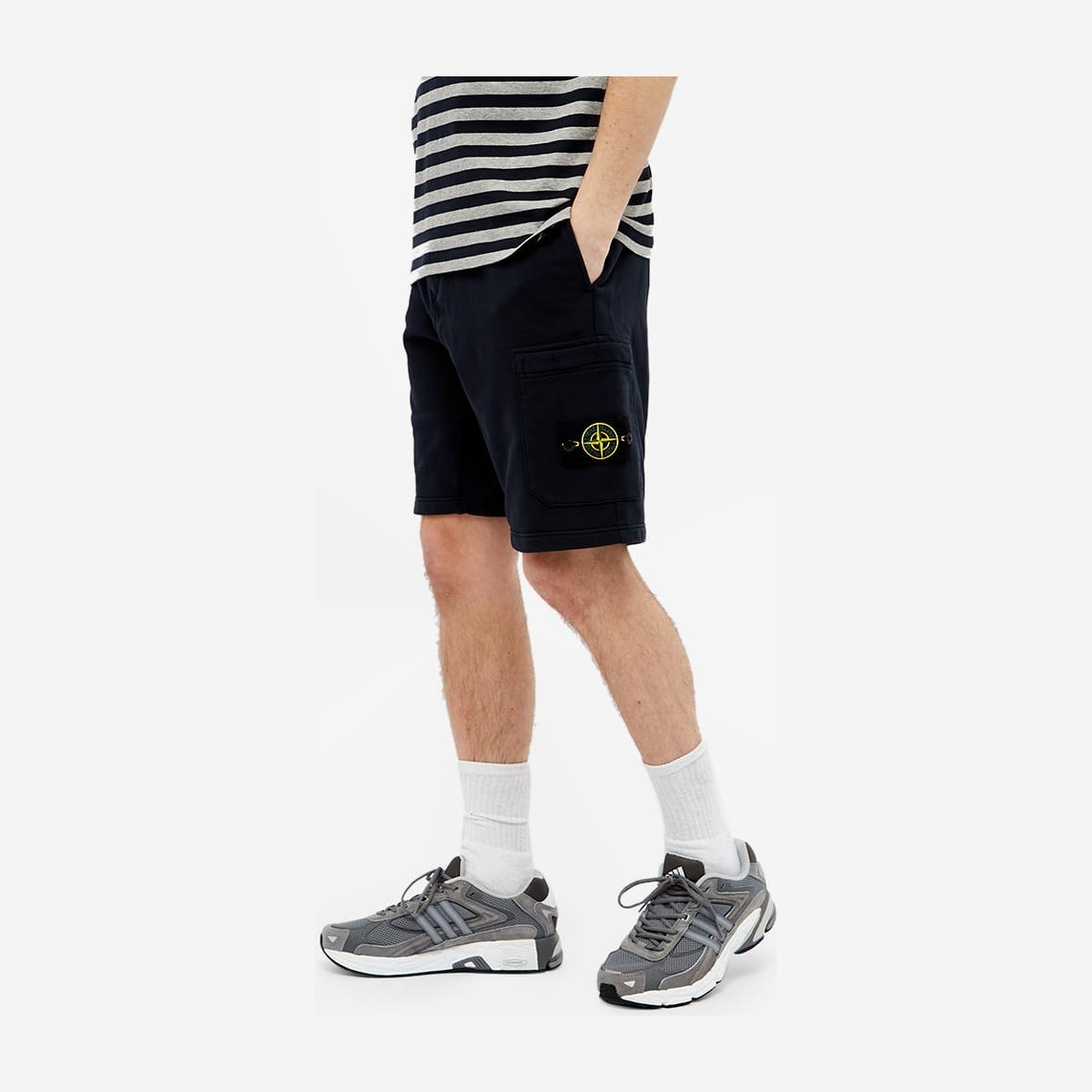 Stone Island Navy Blue Shorts