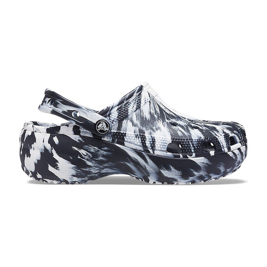 Crocs Classic Marble Clog Black White