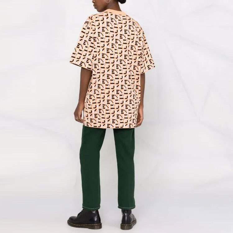KENZO SS22 Logo Knit T-Shirt Yellow