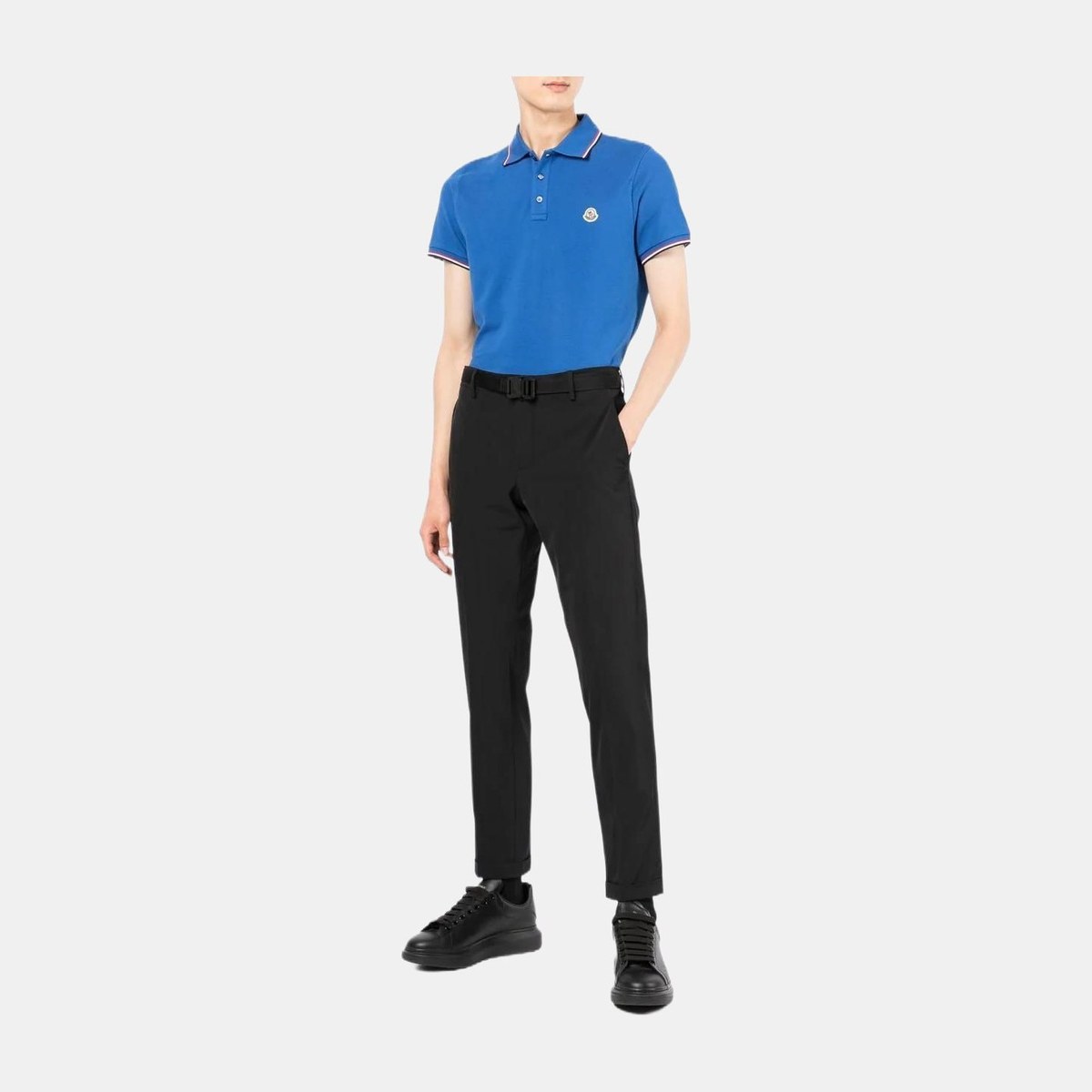 Moncler Polo Shirt Blue