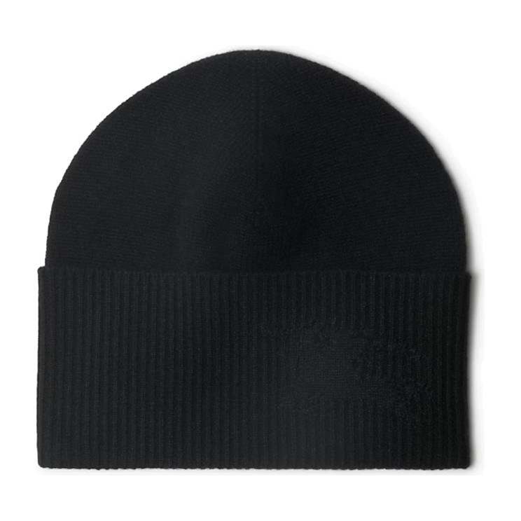 Burberry Equestrian Knight Logo Beanie Black