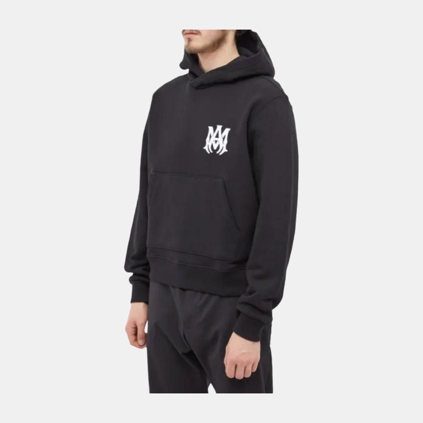 AMIRI Letter Print Hoodie Black