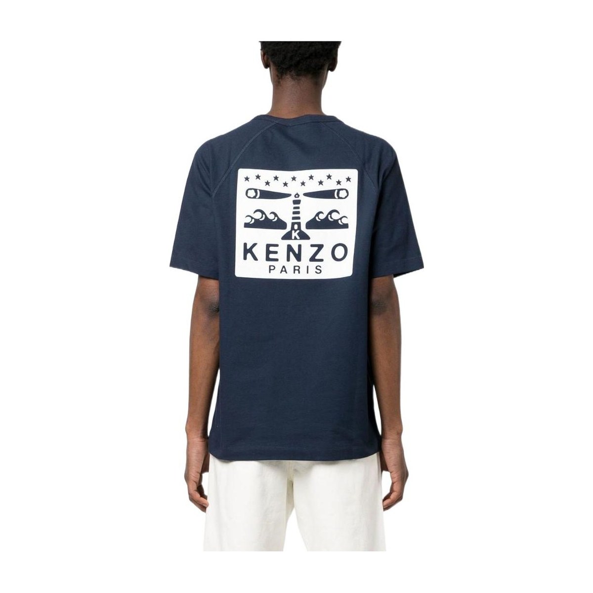 KENZO SS23 Logo Crewneck T-Shirt Blue
