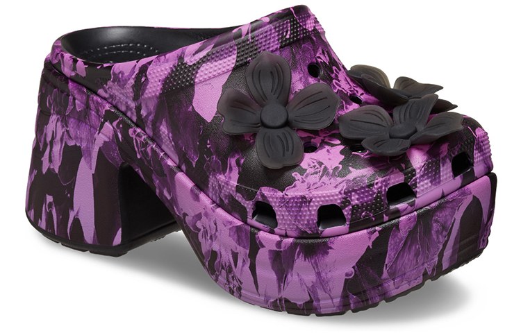 Crocs Mermaid Print Clogs Black