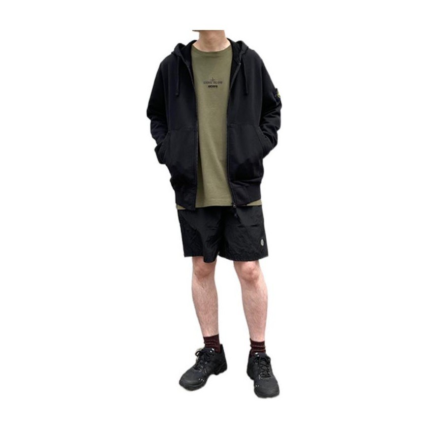 Stone Island Nylon Shorts Black
