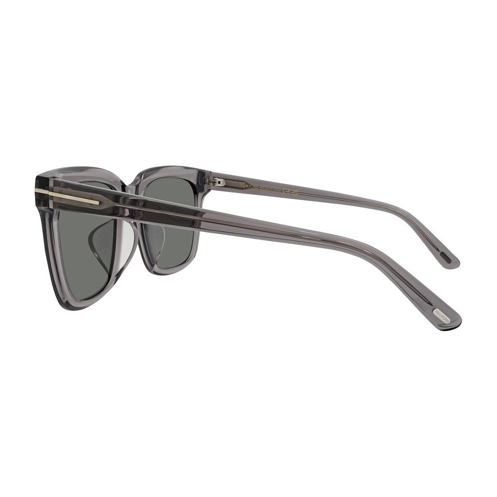 Tom Ford Logo Acetate Square Sunglasses Gray