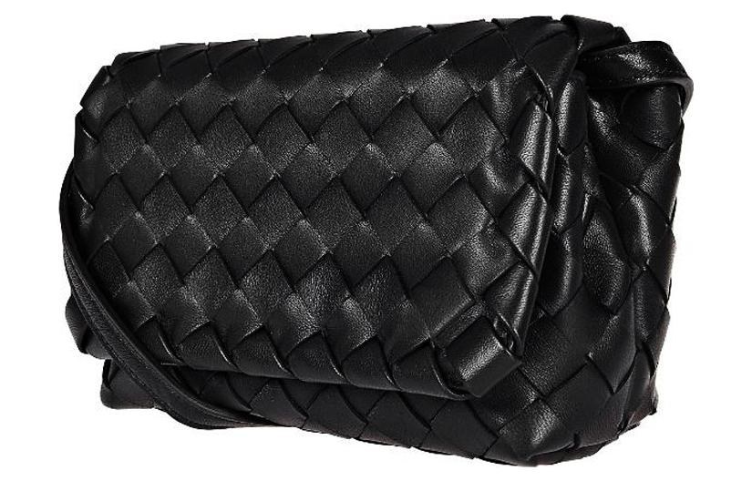 Bottega Veneta Classic Leather Shoulder Bag Black