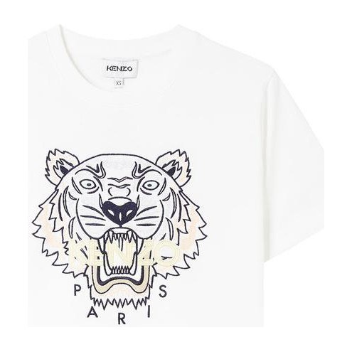 KENZO Graphic Print Loose Fit T-Shirt White