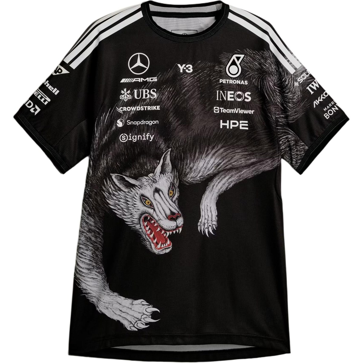 Y-3 -AMG F1 SS26 Petronas F1 print-detail T-shirt T