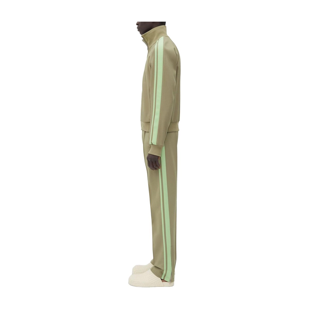 Bottega Veneta SS23 Striped Sleeve Jacket Green