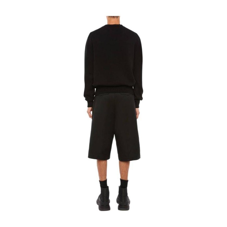 Alexander McQueen Embroidered Logo Sweater Black