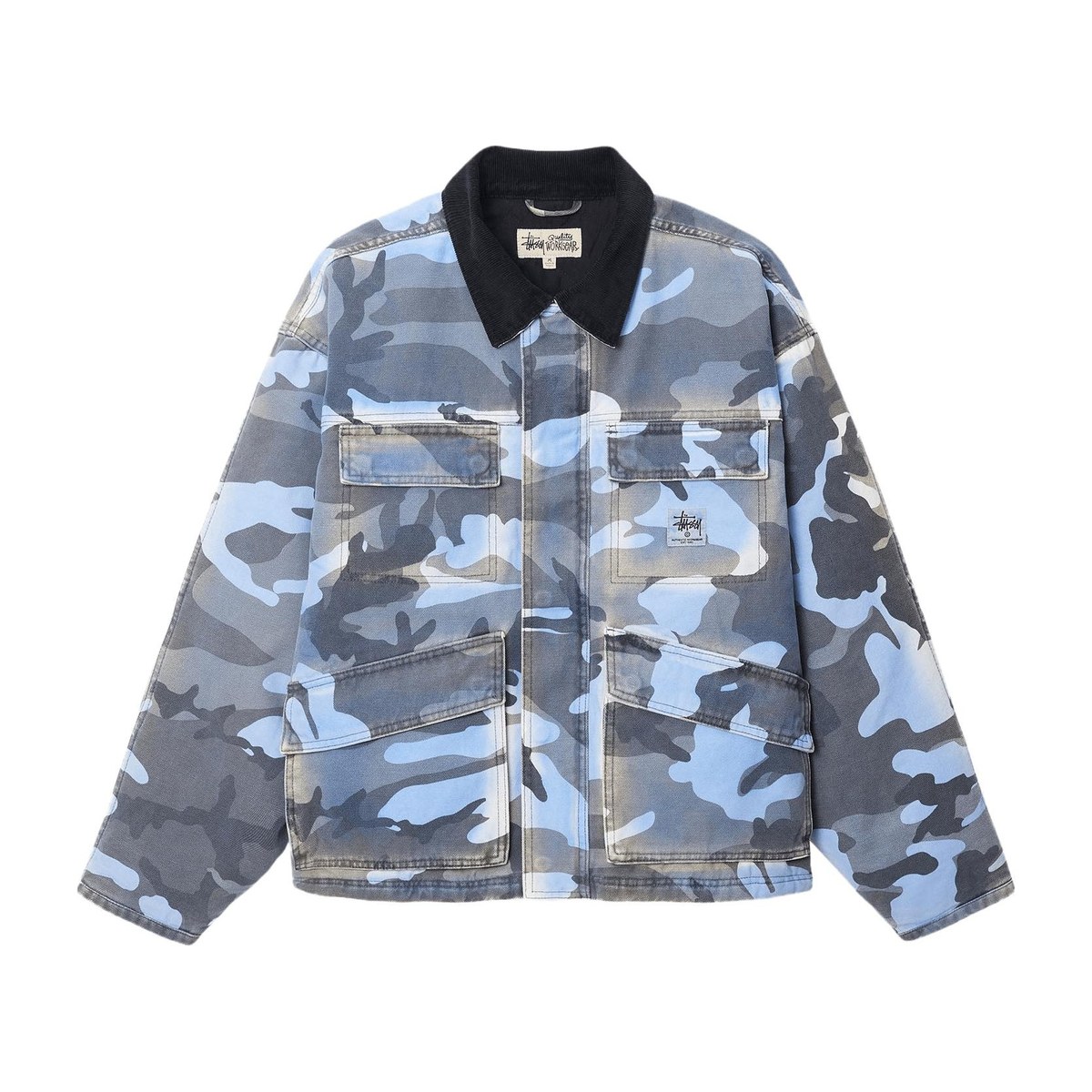 Stussy Shop Jacket Spray Dye Canvas