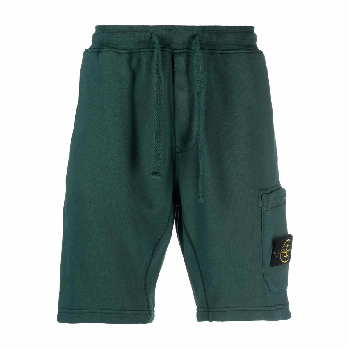 Stone Island Slim Fit Logo Shorts Green