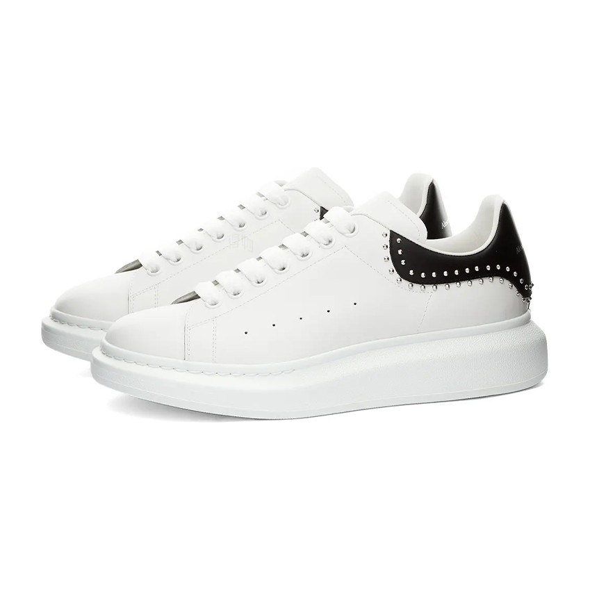 Alexander McQueen Oversized Sneaker Studded Black Heel