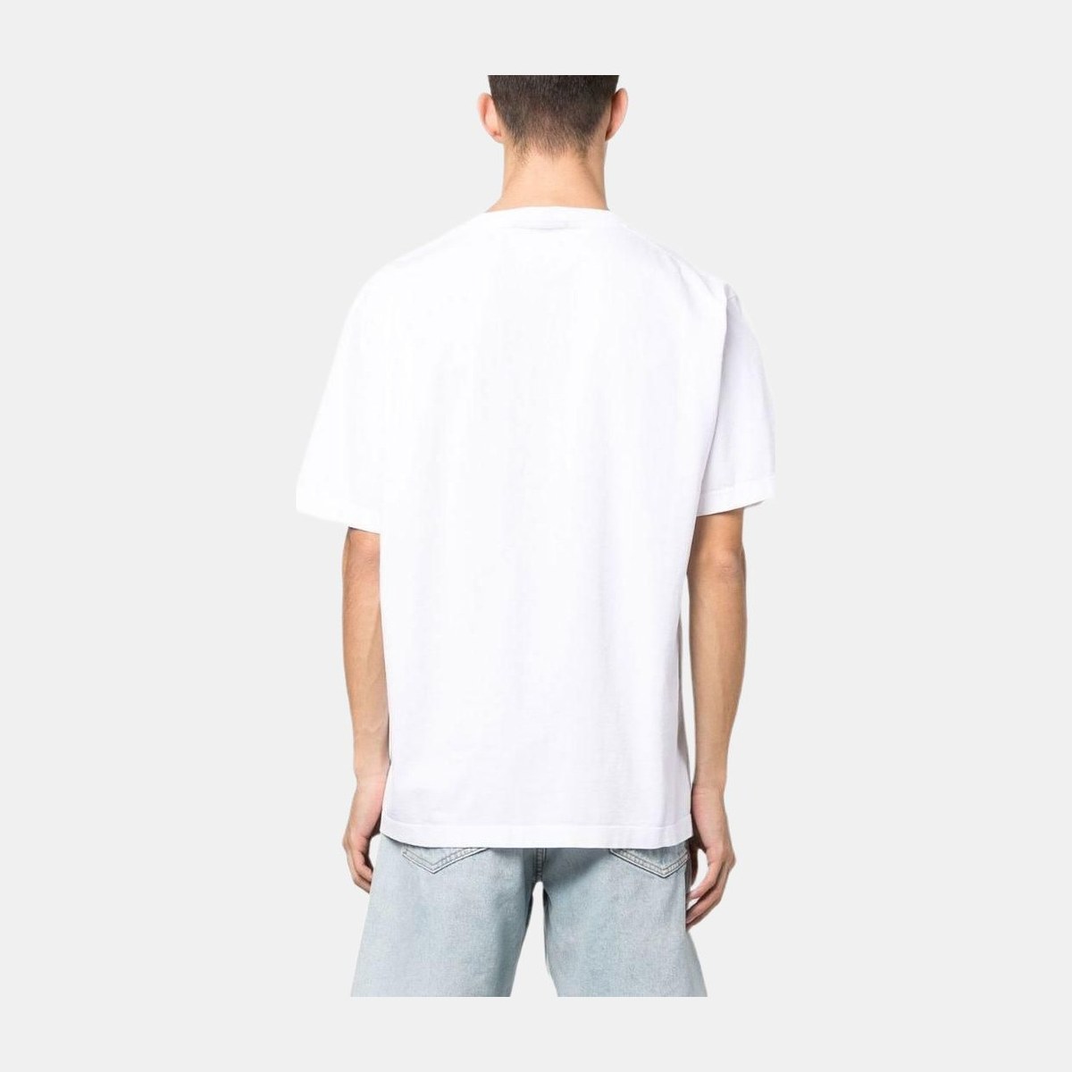 Stone Island SS23 Letter Logo Crewneck Tee White