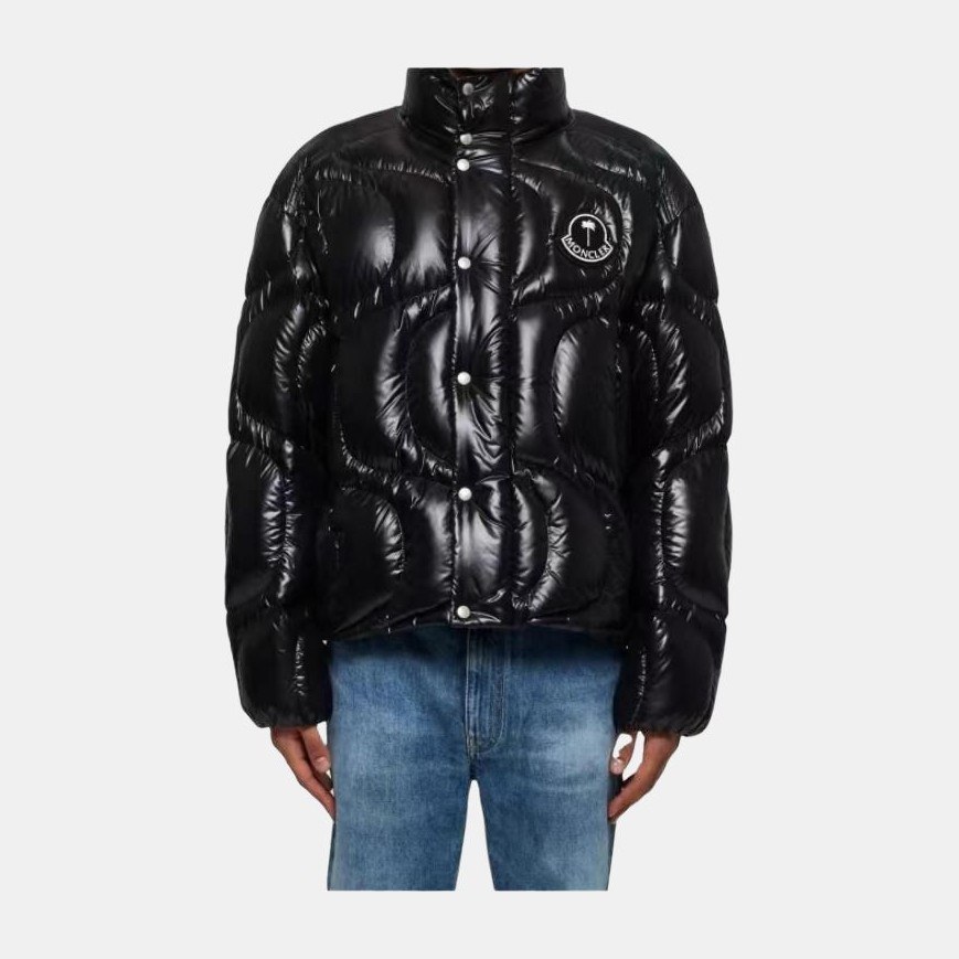Moncler High Neck Jacket Black