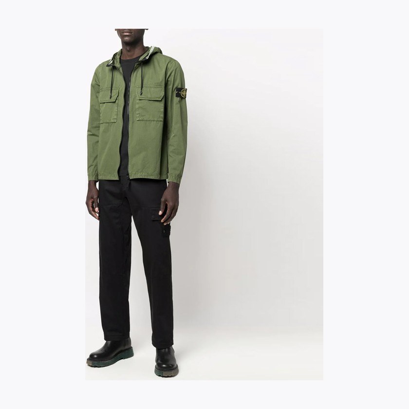 Stone Island SS22 Compass Badge Hooded Jacket