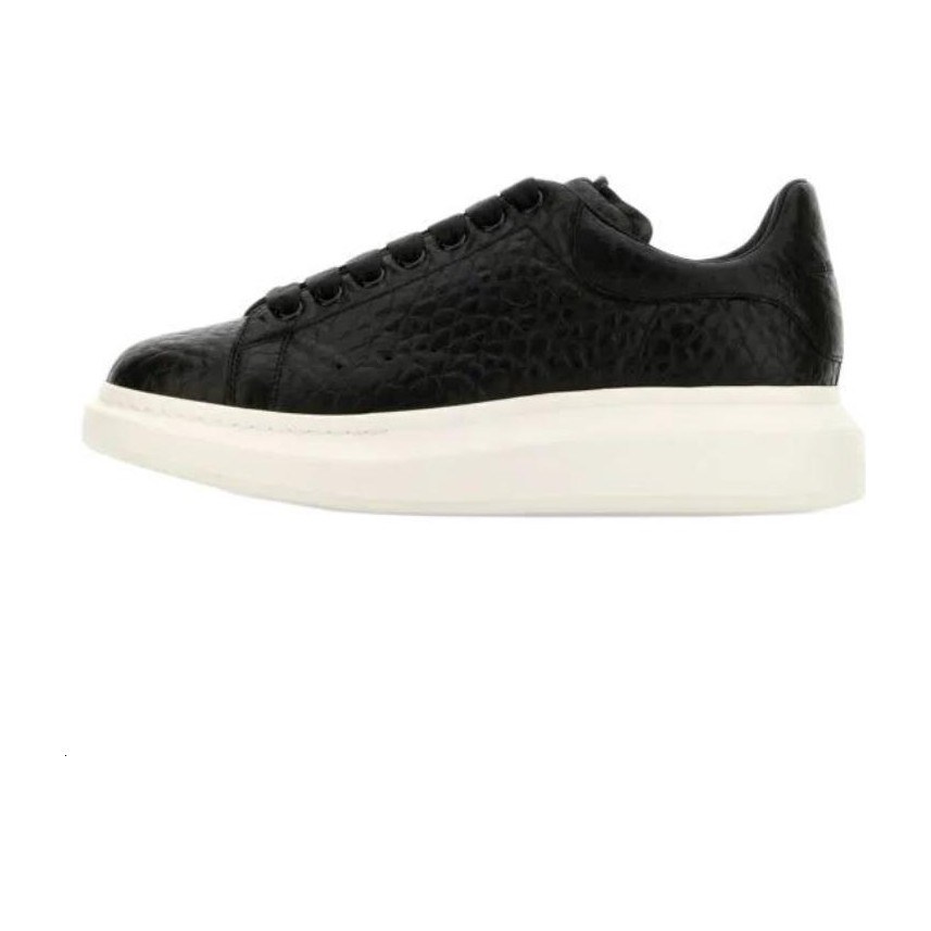 Alexander McQueen Leather Low Top Sneakers Black