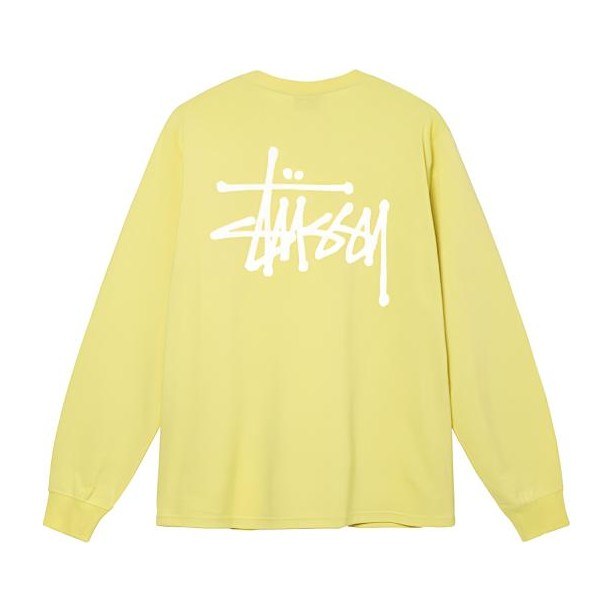 Stussy Classic Logo Crewneck Long Sleeve Tee