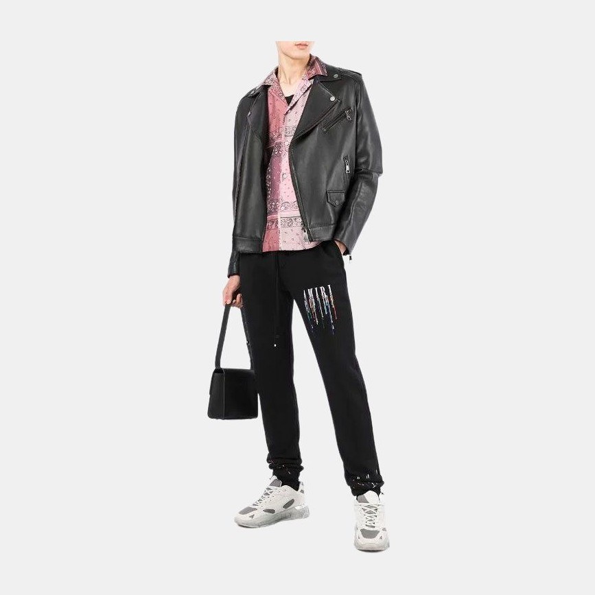 AMIRI Logo Print Jogger Pants Black