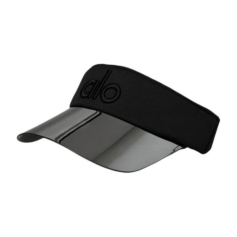 alo yoga Logo Embroidered Hat Black