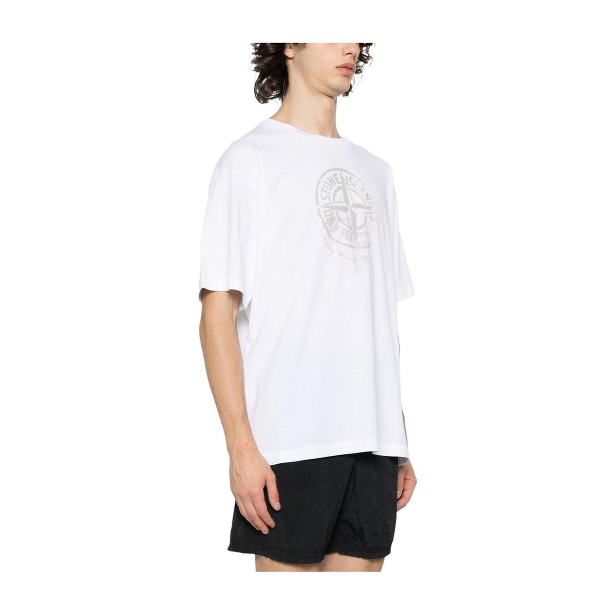 Stone Island Compass Logo T-Shirt SS24 White