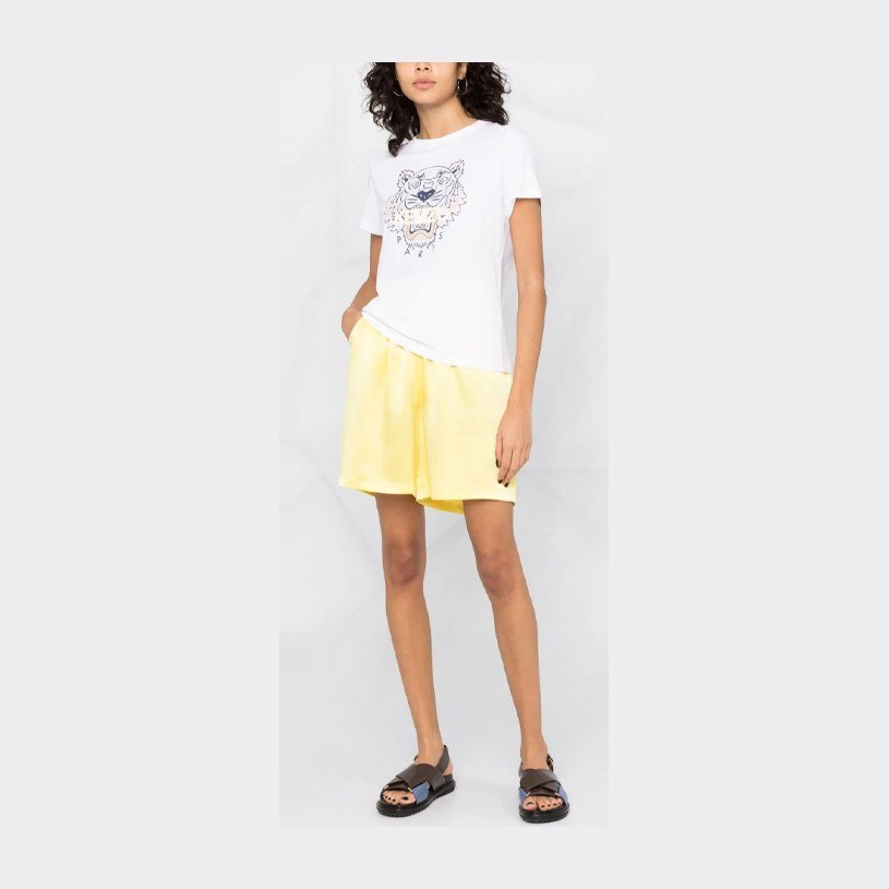KENZO Graphic Print Loose Fit T-Shirt White