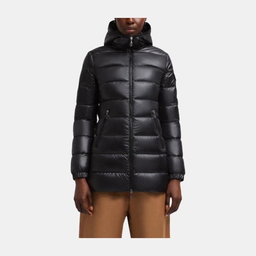 Moncler Hooded Down Jacket Women Black