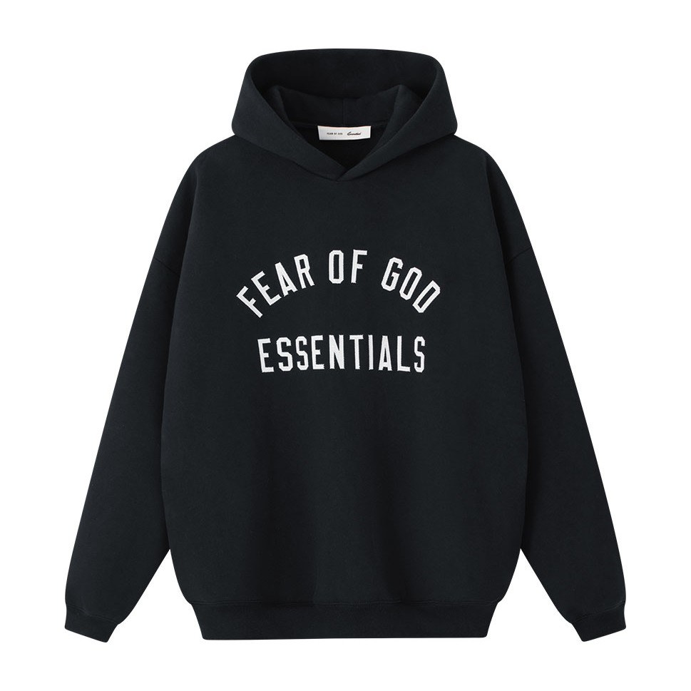 Essentials SS26 90'S HOODIE VINTAGE BLACK