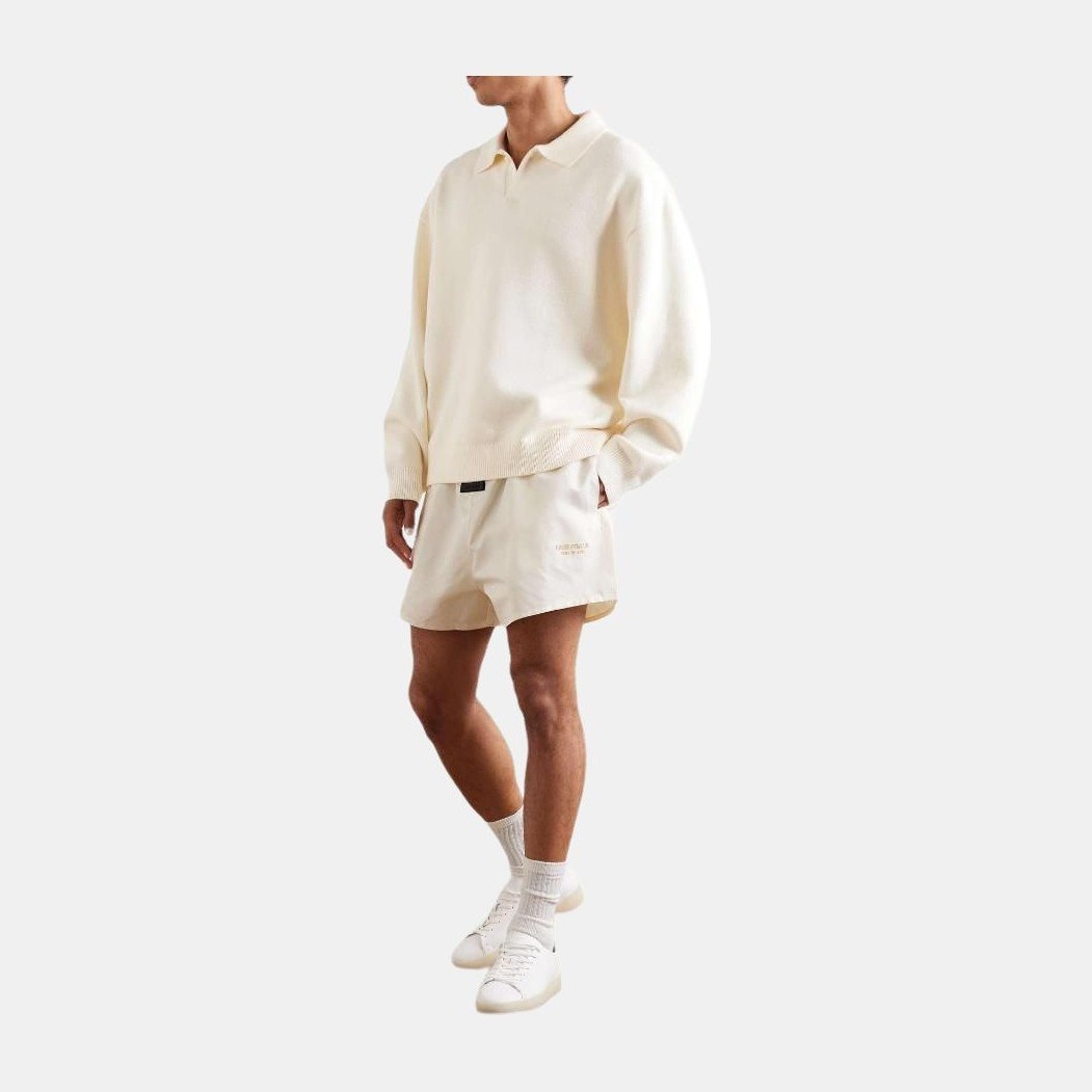 Fear of God Essentials Knit Polo Cloud Dancer