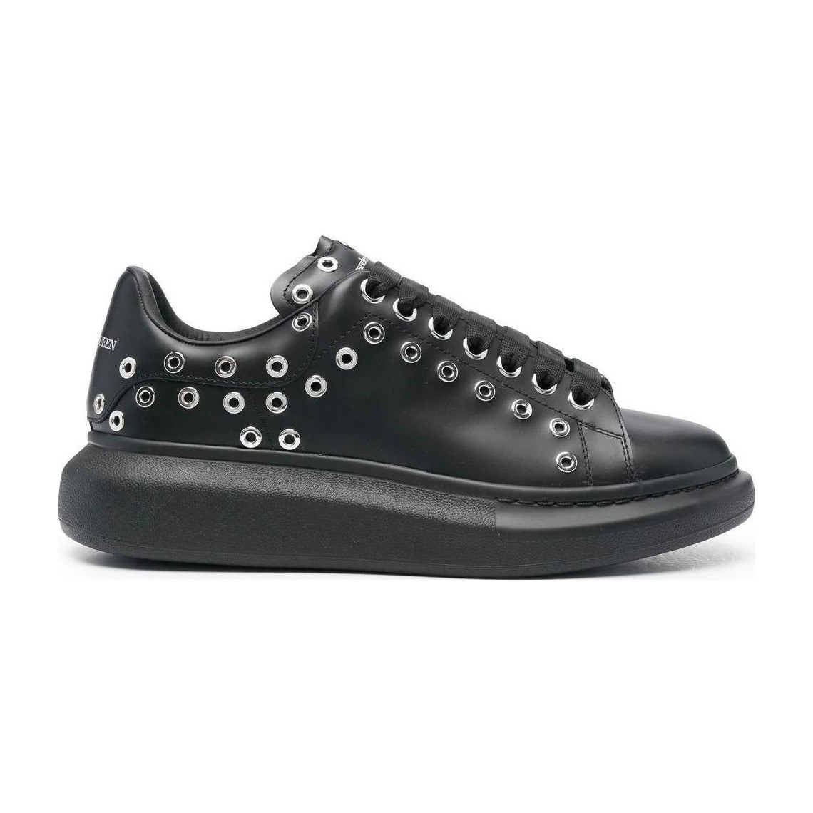 Alexander McQueen Leather Low Top Sneakers Black