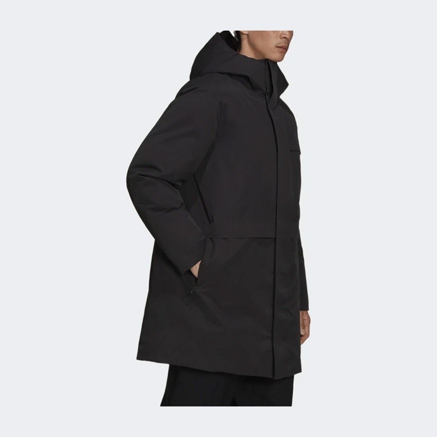 Y-3 Zip Windproof Down Jacket Black