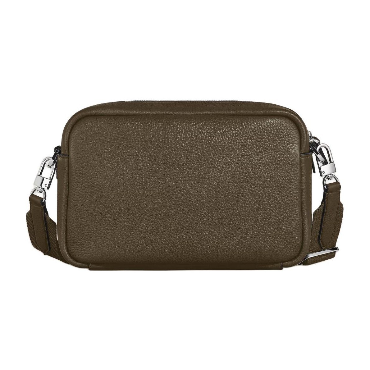 Montblanc Grain Leather Shoulder Bag Khaki Green
