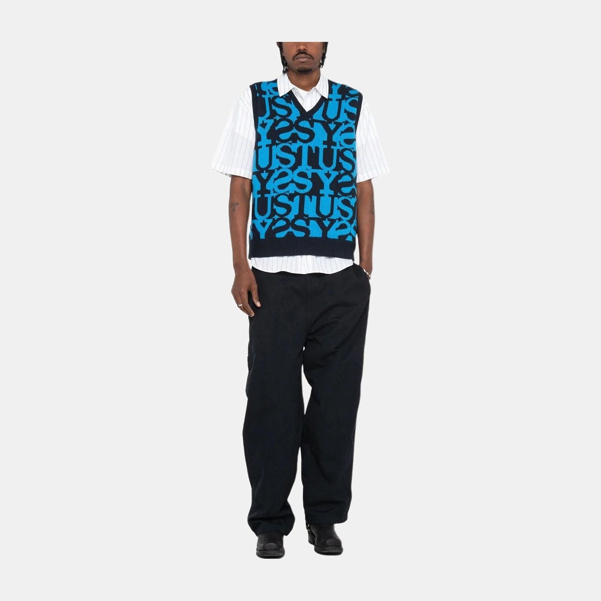 Stussy FW23 STACKED SWEATER VEST V