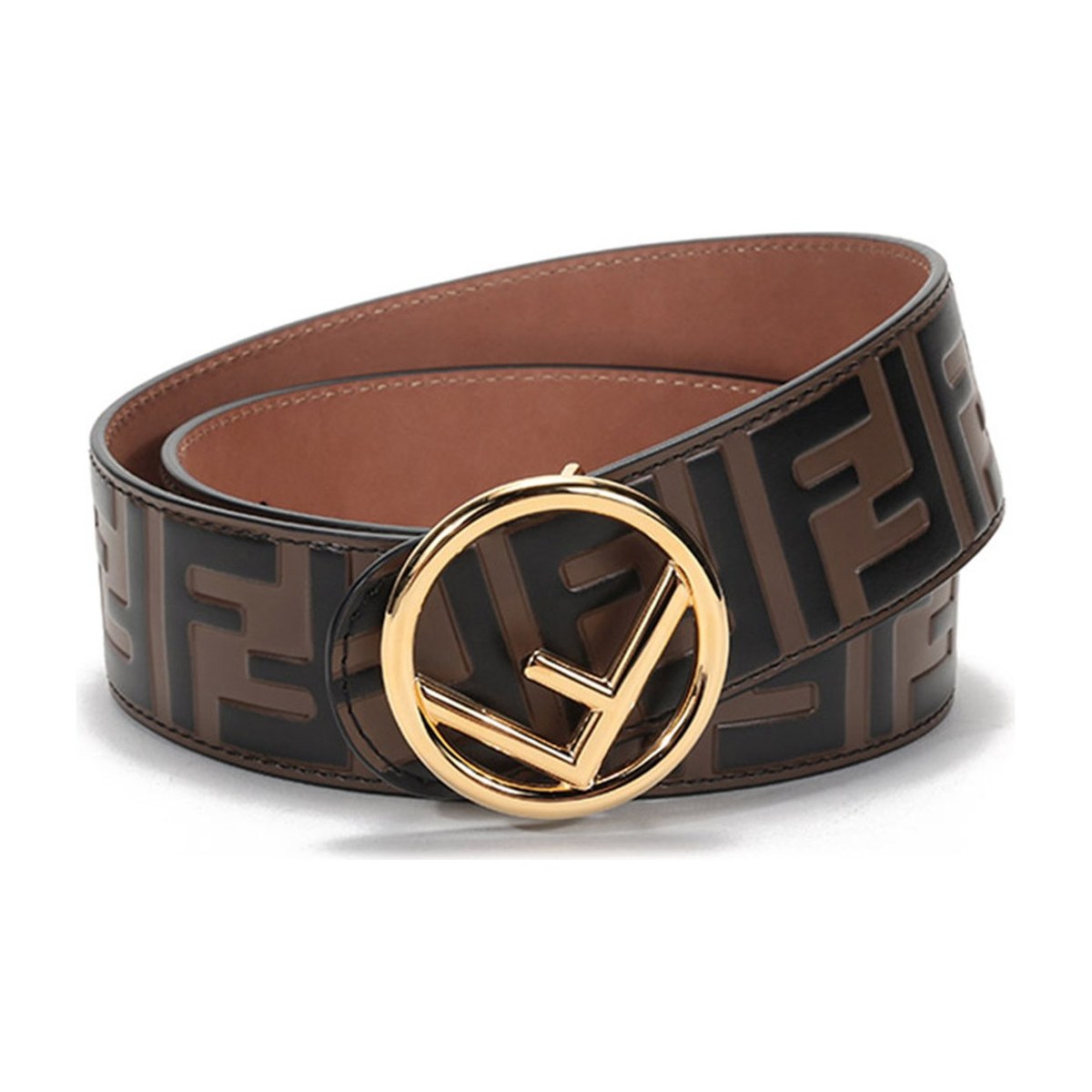 Fendi FF Leather Belt