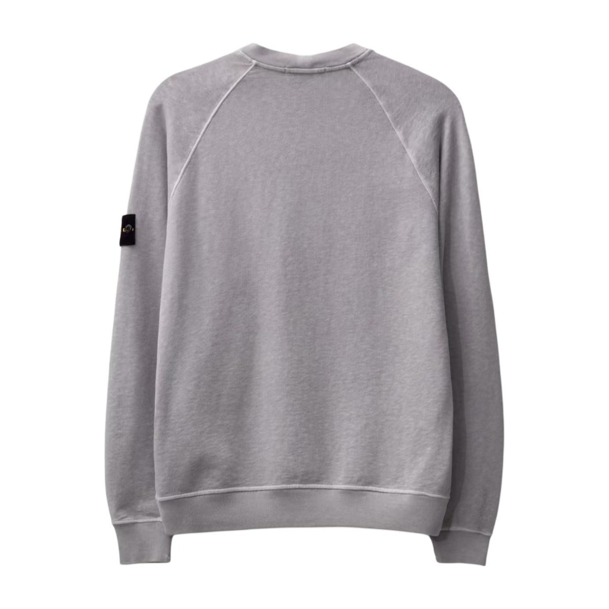 Stone Island SS24 Logo Print Crewneck Sweatshirt Grey