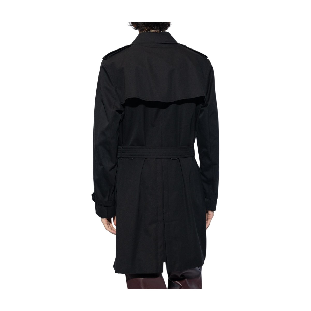 Burberry Double-Breasted Coat Black