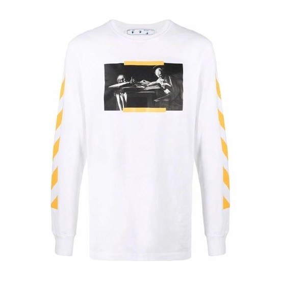 OFF-WHITE FW21 Long Sleeve Tee White