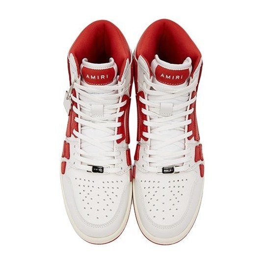 AMIRI Skel-Toe Hi White Red